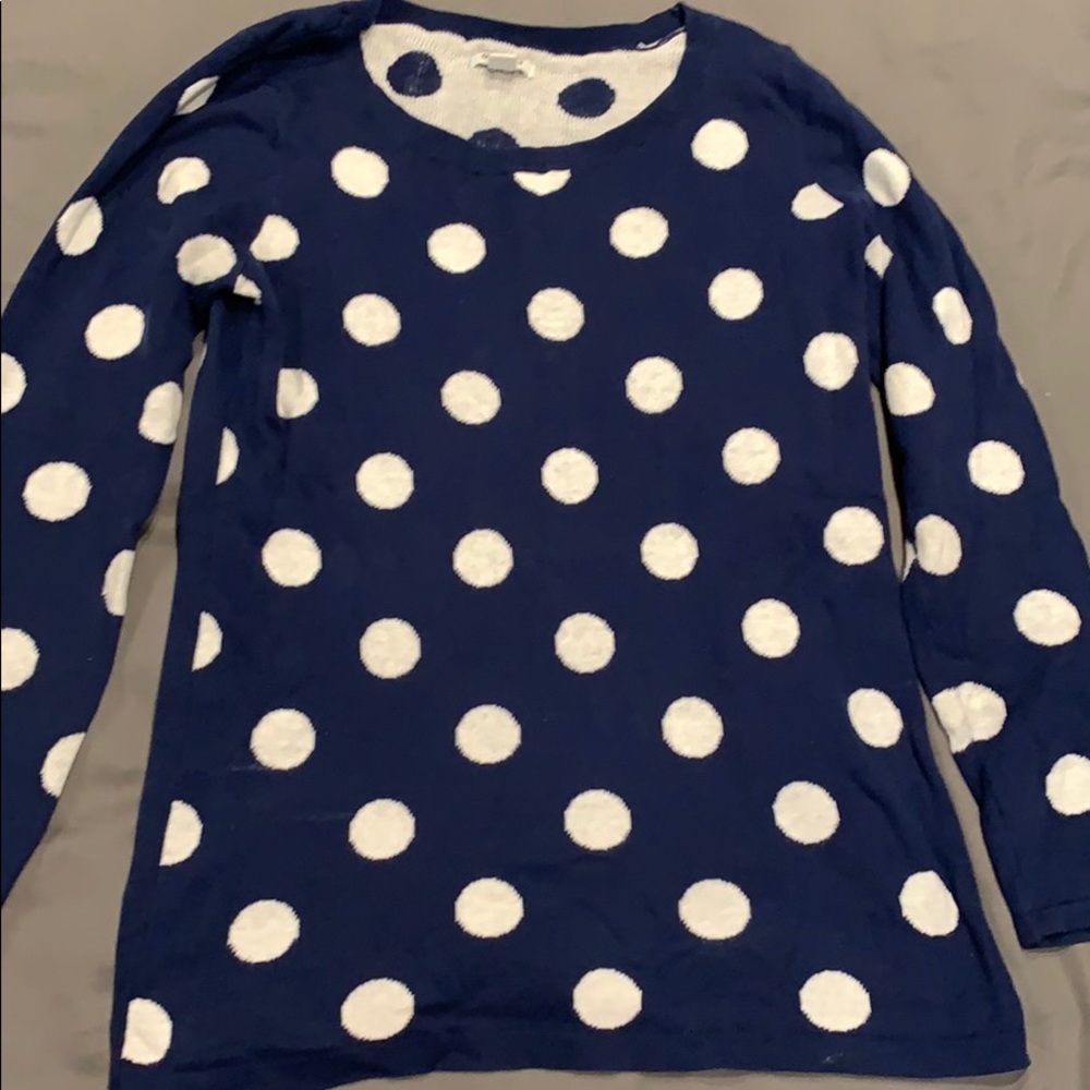 Old navy polka dot sweater